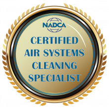 NADCA Certified Air Systems Cleaning Specialist (ASCS) seal