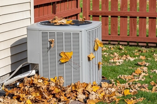 HVAC Unit in the Fall